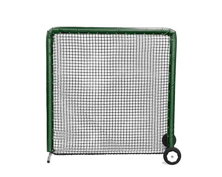 Better Baseball Baseball Screen with Padding and Wheels / Dark Green 7x7 Protective Screen | Better Baseball