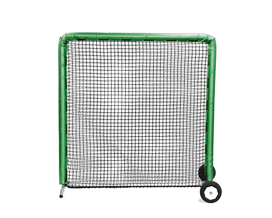 Better Baseball Baseball Screen with Padding and Wheels / Green 7x7 Protective Screen | Better Baseball