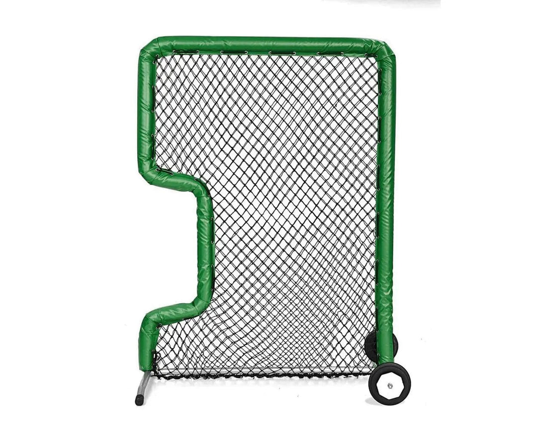 Better Baseball Baseball Screen with Padding and Wheels / Green Bullet Front Toss | Better Baseball