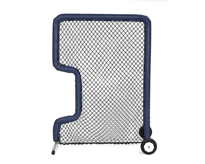 Better Baseball Baseball Screen with Padding and Wheels / Navy Bullet Front Toss | Better Baseball