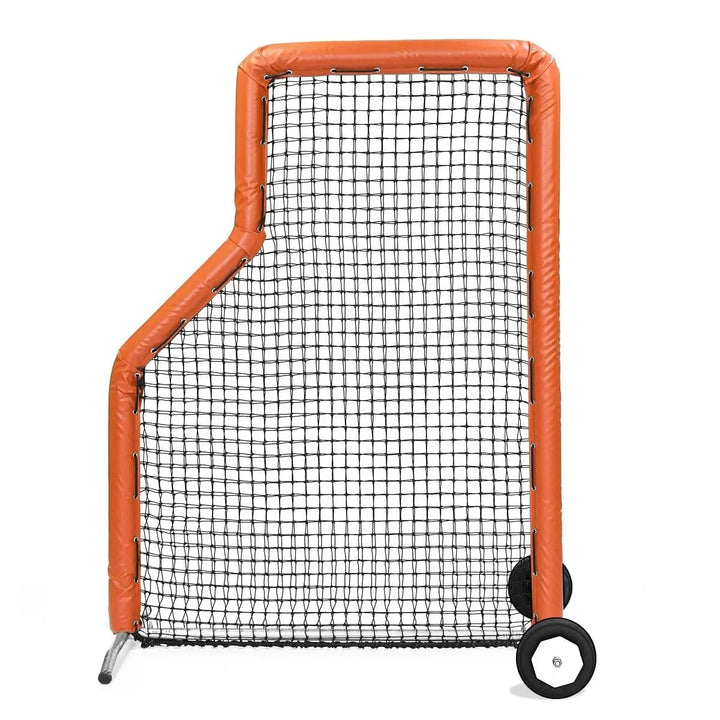 Better Baseball Baseball Screen with Padding and Wheels / Orange Bullet L Screen JR | Better Baseball