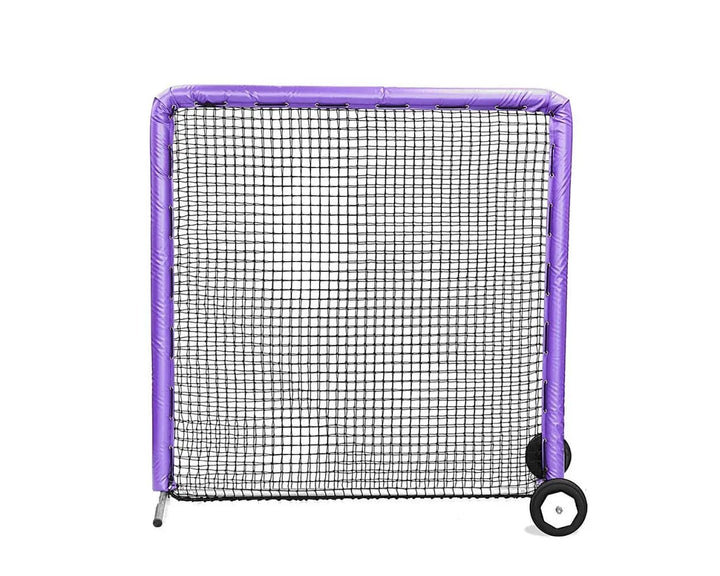 Better Baseball Baseball Screen with Padding and Wheels / Purple 7x7 Protective Screen | Better Baseball