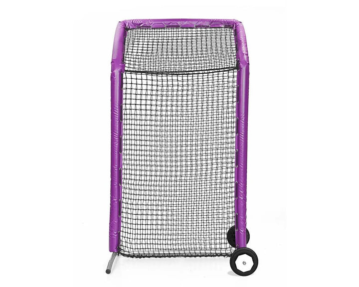 Better Baseball Baseball Screen with Padding and Wheels / Purple Bullet Fastpitch Overhead | Better Baseball