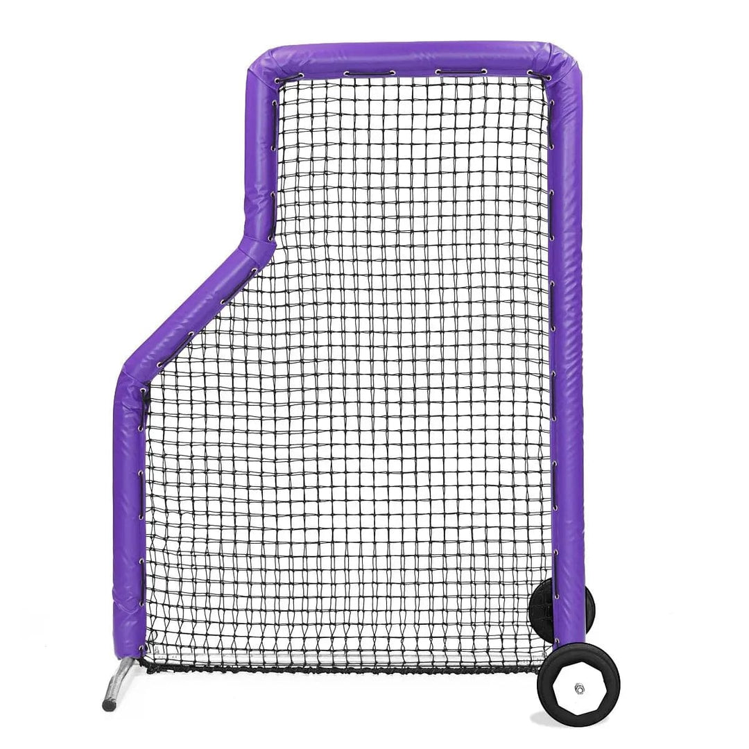 Better Baseball Baseball Screen with Padding and Wheels / Purple Bullet L Screen JR | Better Baseball