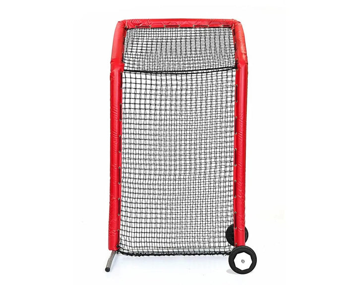 Better Baseball Baseball Screen with Padding and Wheels / Red Bullet Fastpitch Overhead | Better Baseball