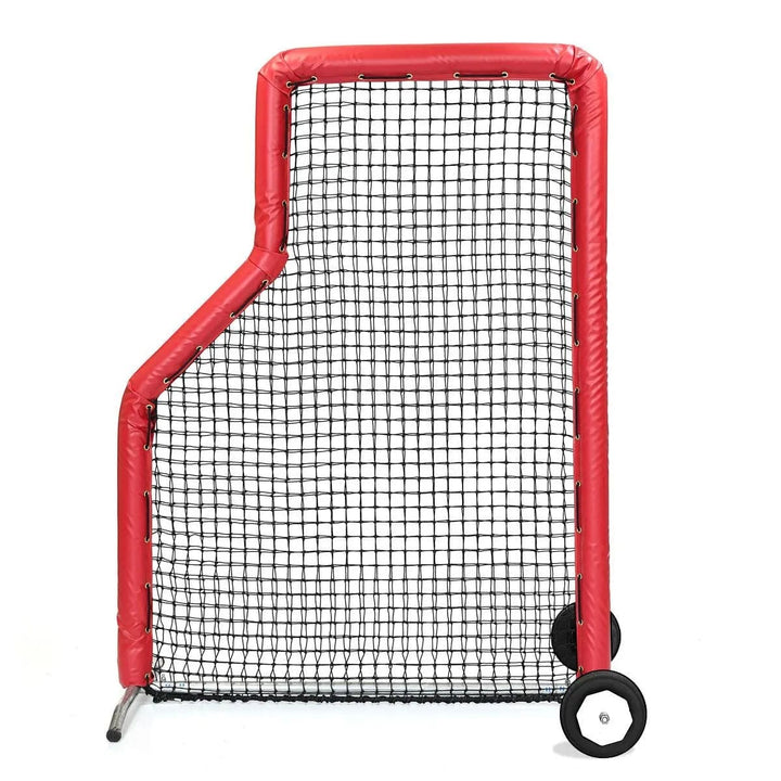 Better Baseball Baseball Screen with Padding and Wheels / Red Bullet L Screen JR | Better Baseball