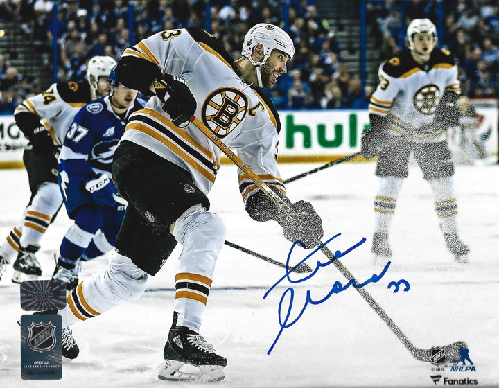 Zdeno Chara in Action Boston Bruins Autographed 16" x 20" Hockey Photo