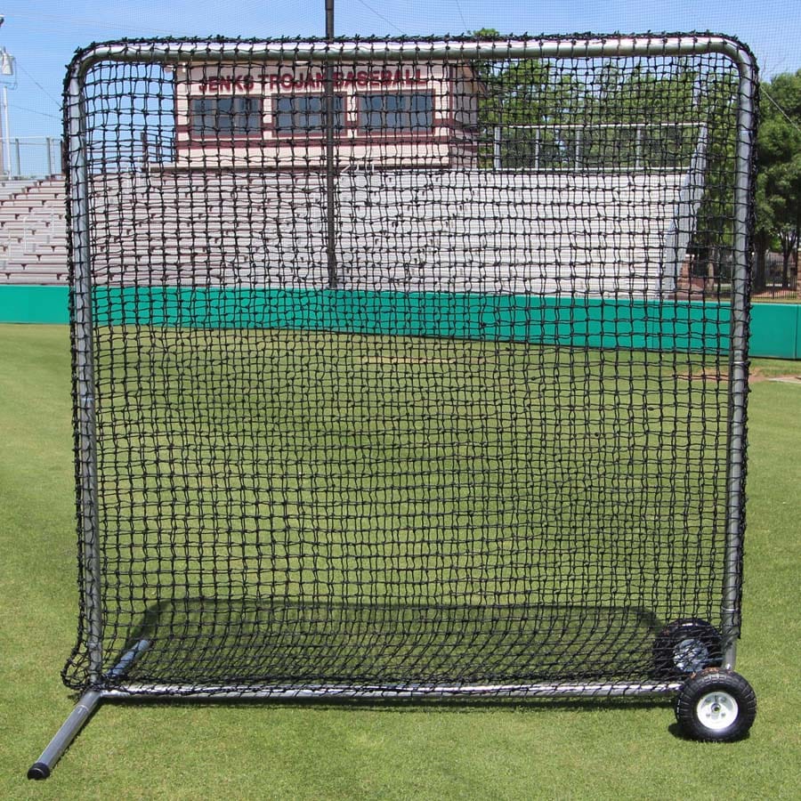 Cimarron Sports protective screen Do Not Include / #42 7' x 7' Fielder Net and Premier Frame with Wheels | Cimarron
