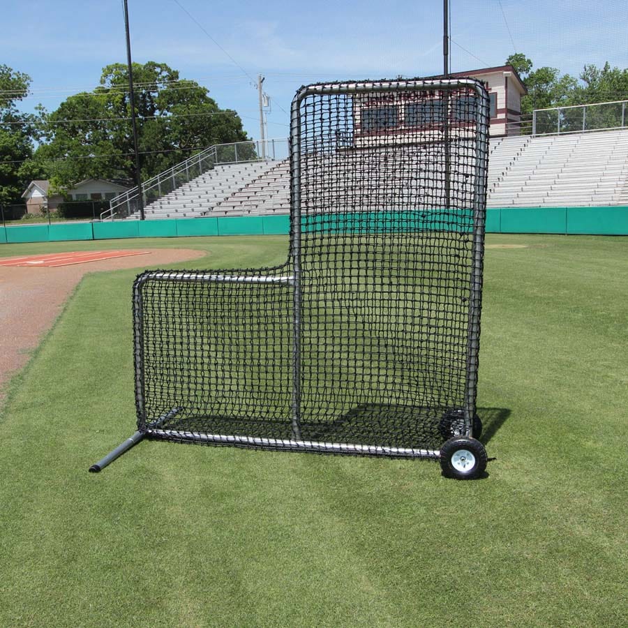 Cimarron Sports protective screen Do Not Include 7' x 7' #84 L-Net and Premier Frame with Wheels | Cimarron