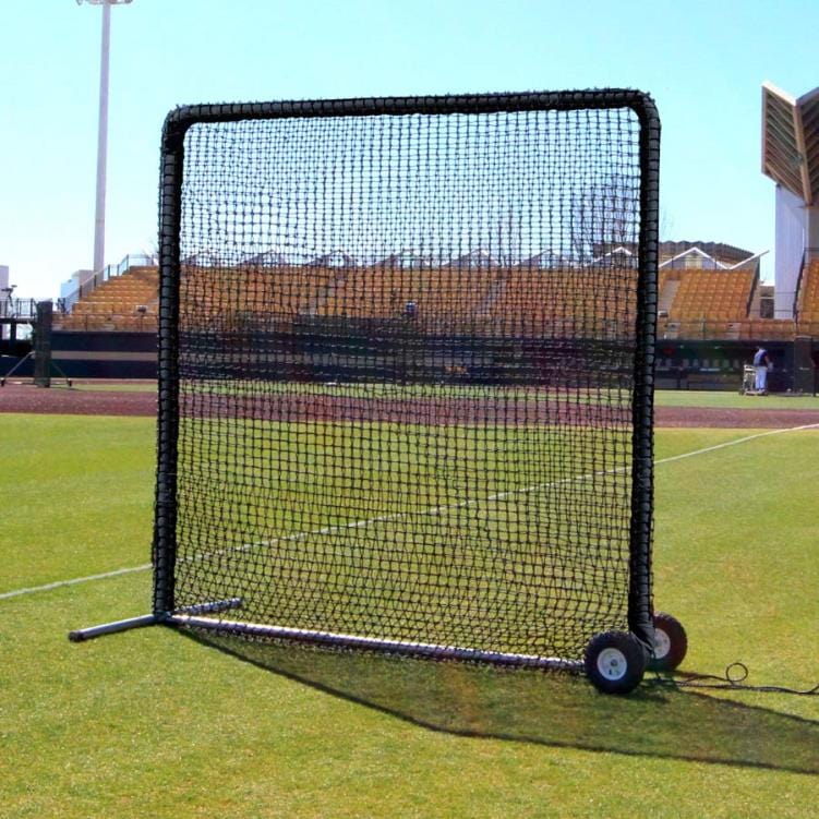 Cimarron Sports protective screen Include / #42 8' x 8' Premier Fielder Net and Frame with Wheels | Cimarron