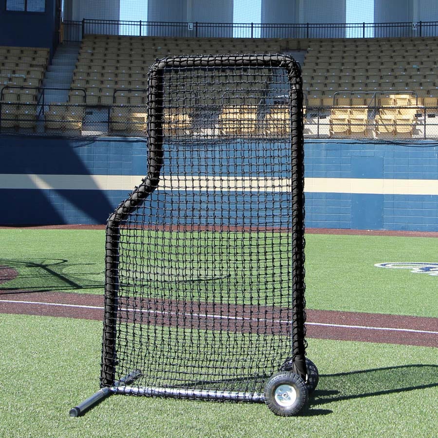 Cimarron Sports protective screen Include 7' x 4' #84 L-Net and Premier Frame with Wheels | Cimarron