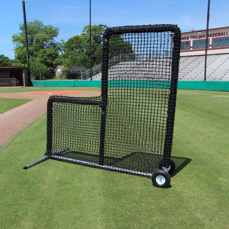 Cimarron Sports protective screen Include 7' x 7' #84 L-Net and Premier Frame with Wheels | Cimarron