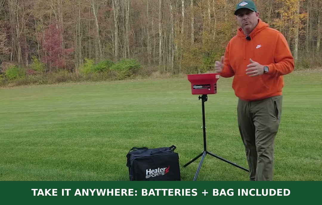 Crusher Bundle on the field: batteries and bag included