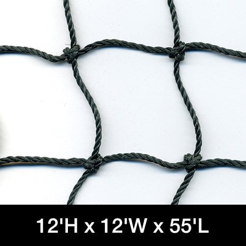 Douglas Sports Hitting Net 12'H x 12'W x 55'L Douglas® #42 Knotted Twisted HDPE Batting Tunnel Nets | Douglas Sports