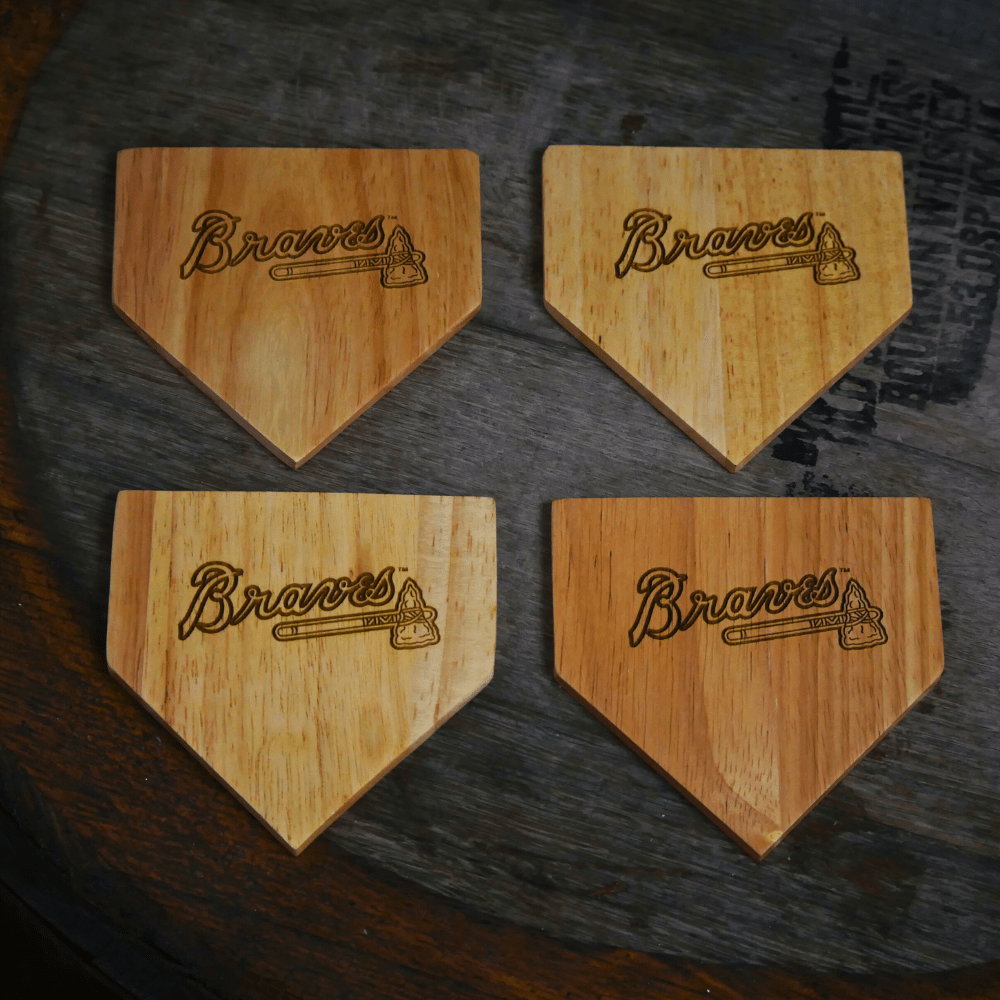 Dugout Mugs® Coasters Atlanta Braves Dugout Mug® Wood Coaster