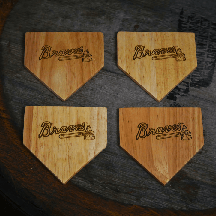 Dugout Mugs® Coasters Atlanta Braves Dugout Mug® Wood Coaster