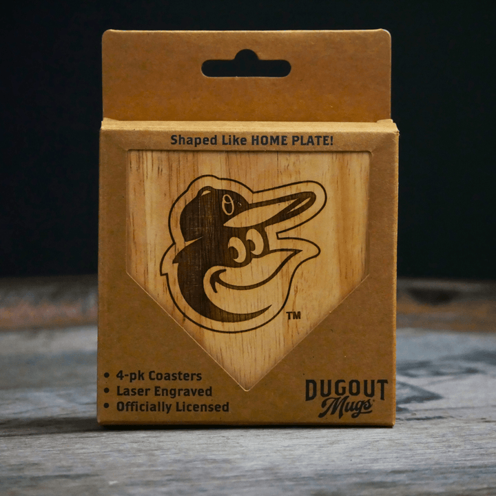Dugout Mugs® Coasters Baltimore Orioles Dugout Mug® Wood Coaster