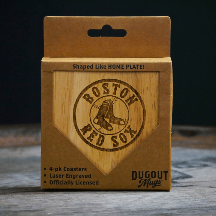 Dugout Mugs® Coasters Boston Red Sox Dugout Mug® | Wood Coaster