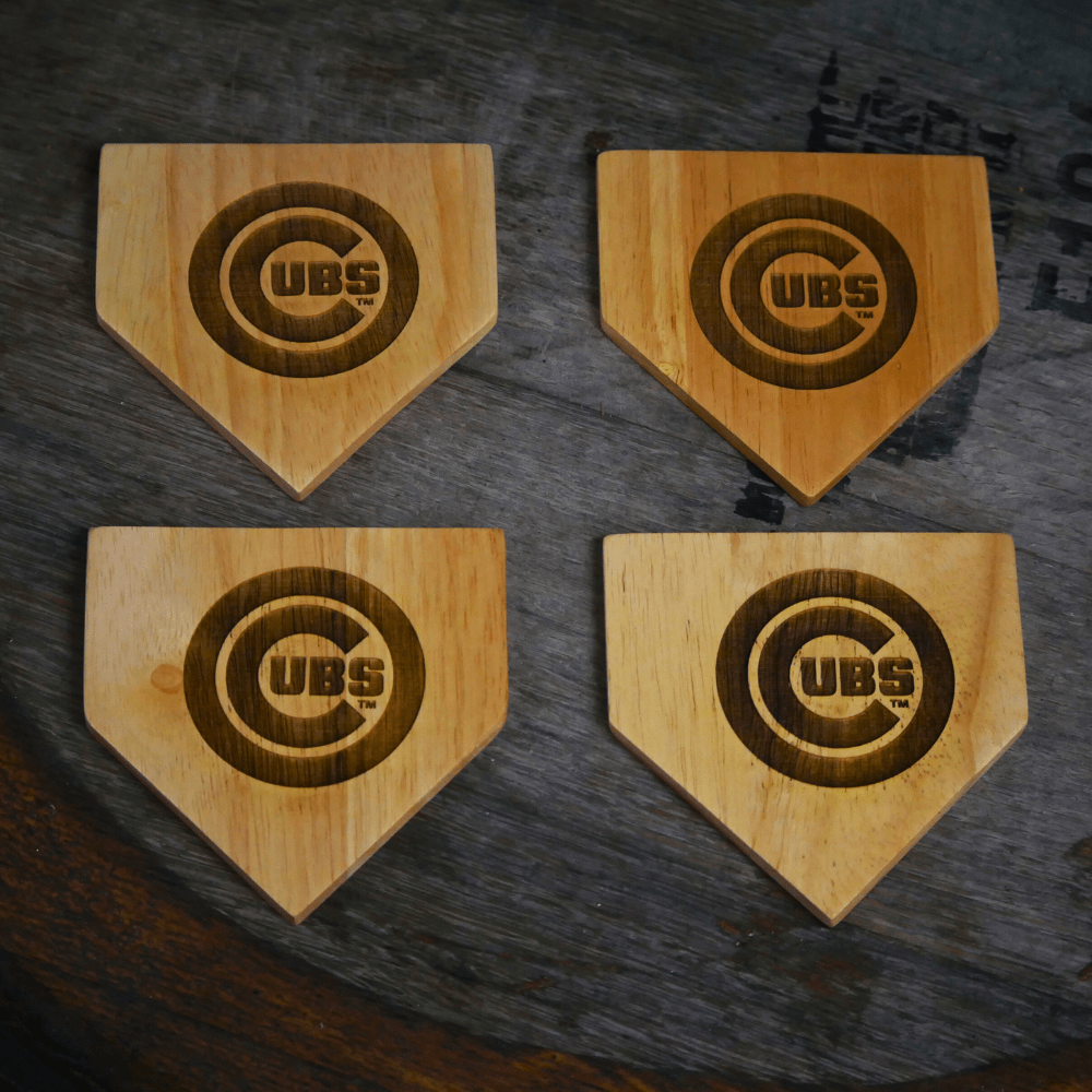 Dugout Mugs® Coasters Chicago Cubs Dugout Mug® Wood Coaster