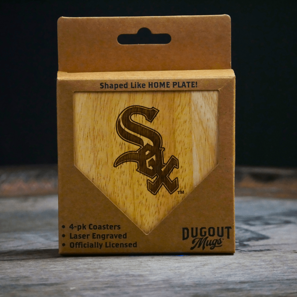 Dugout Mugs® Coasters Chicago White Sox Dugout Mug® Wood Coaster