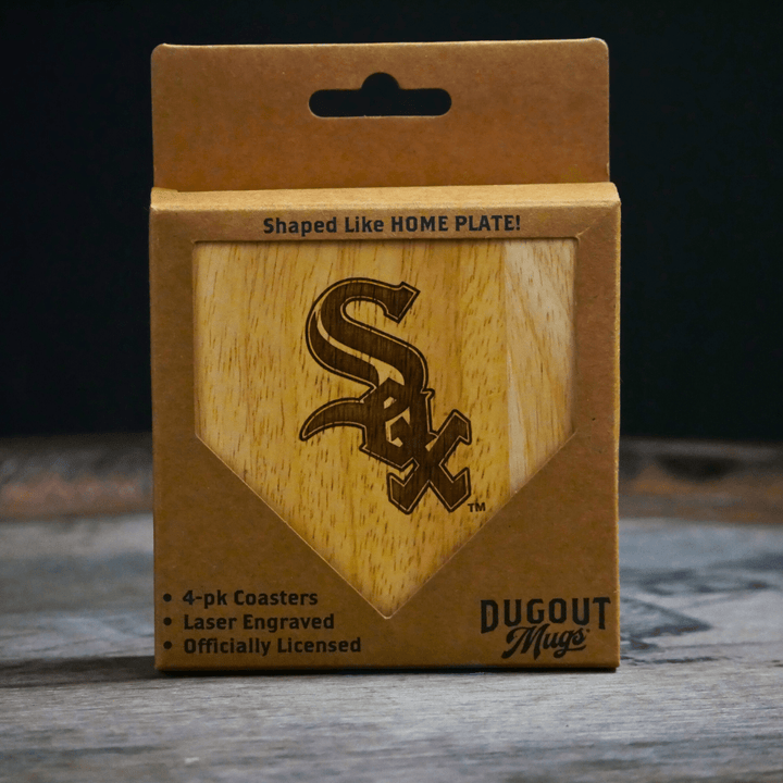 Dugout Mugs® Coasters Chicago White Sox Dugout Mug® Wood Coaster