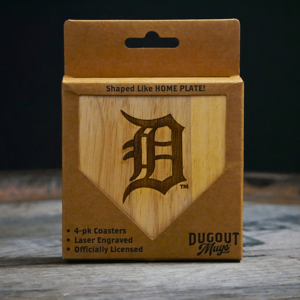 Dugout Mugs® Coasters Detroit Tigers Dugout Mug® Wood Coaster