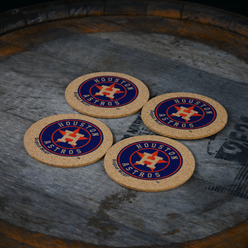 Dugout Mugs® Coasters Houston Astros Dugout Mugs® Cork Coasters