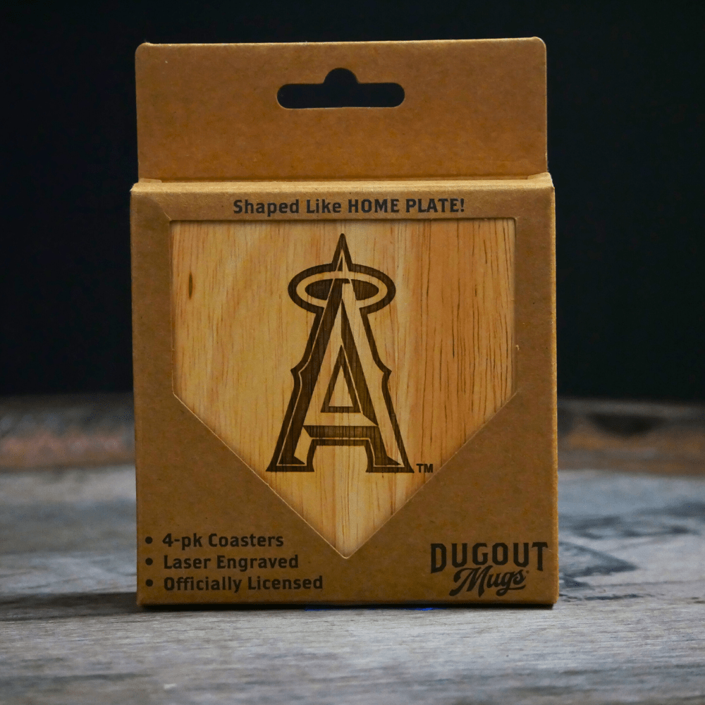Dugout Mugs® Coasters Los Angeles Angels Dugout Mug® Wood Coaster