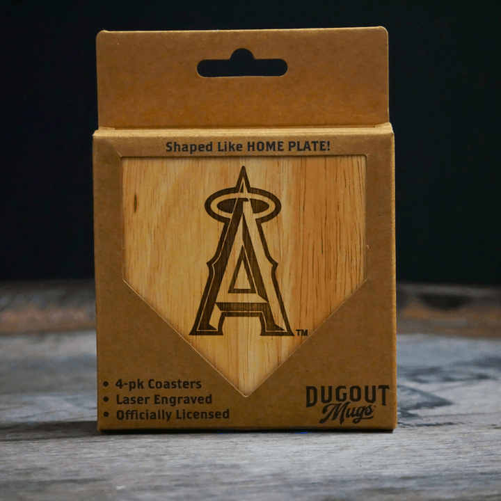 Dugout Mugs® Coasters Los Angeles Angels Dugout Mug® Wood Coaster