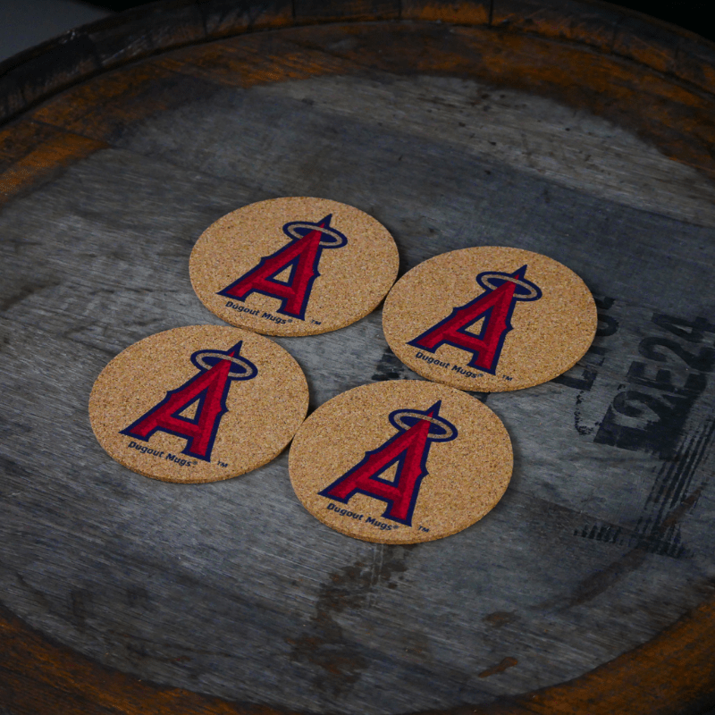 Dugout Mugs® Coasters Los Angeles Angels Dugout Mugs® Cork Coasters