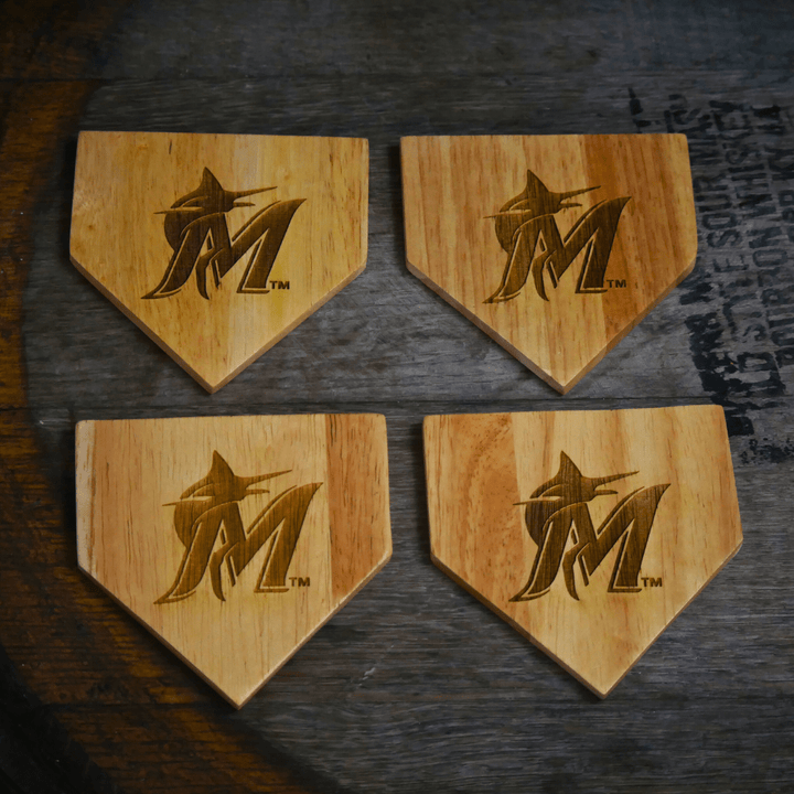Dugout Mugs® Coasters Miami Marlins Dugout Mug® Wood Coaster