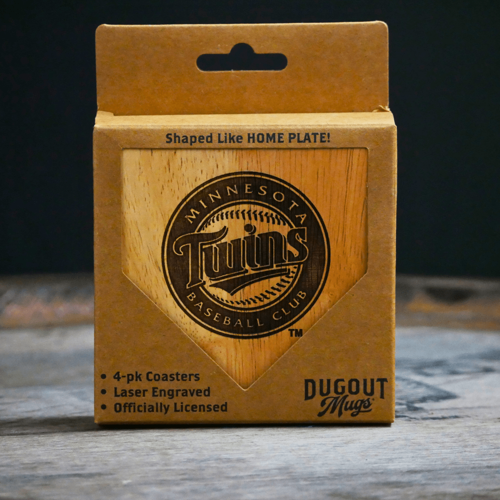 Dugout Mugs® Coasters Minnesota Twins Dugout Mug® Wood Coaster