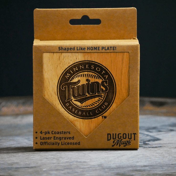 Dugout Mugs® Coasters Minnesota Twins Dugout Mug® Wood Coaster
