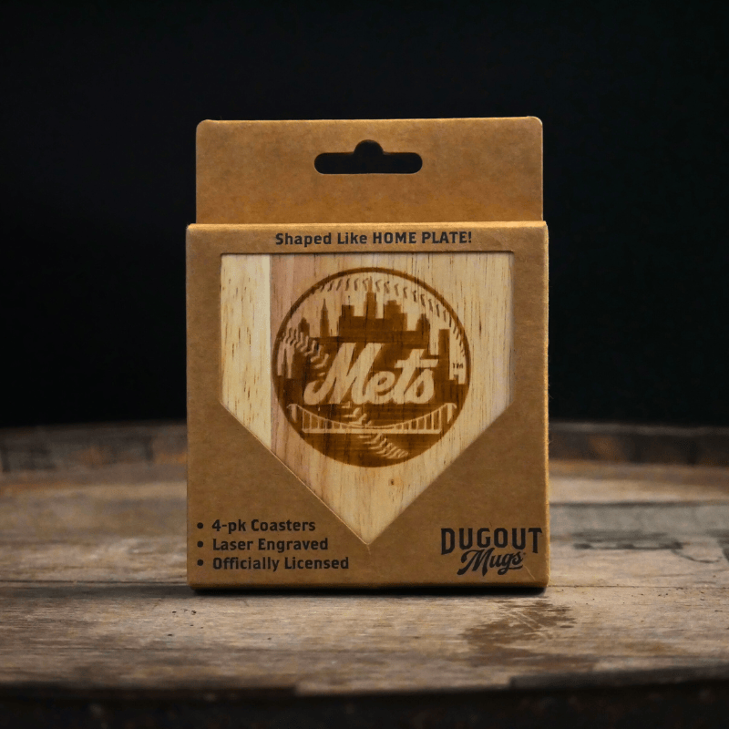 Dugout Mugs® Coasters New York Mets Dugout Mug® | Wood Coaster