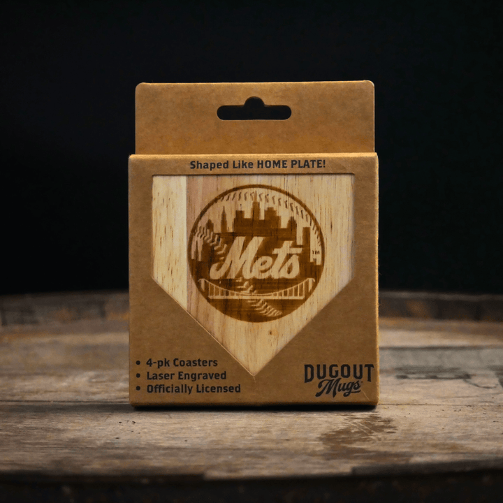 Dugout Mugs® Coasters New York Mets Dugout Mug® | Wood Coaster