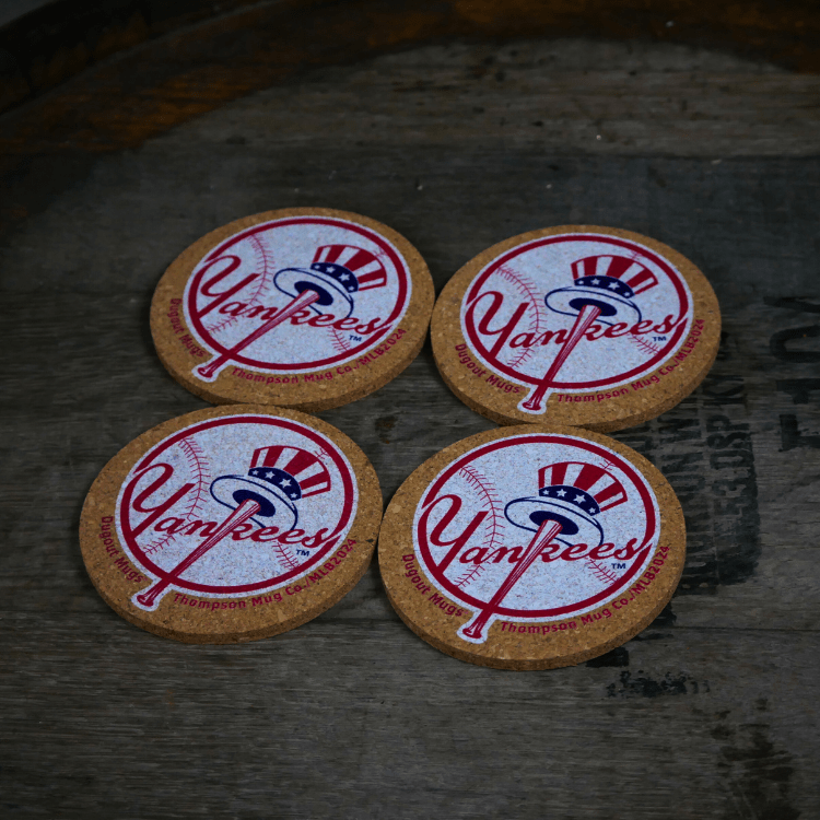 Dugout Mugs® Coasters New York Yankees Dugout Mugs® Cork Coasters