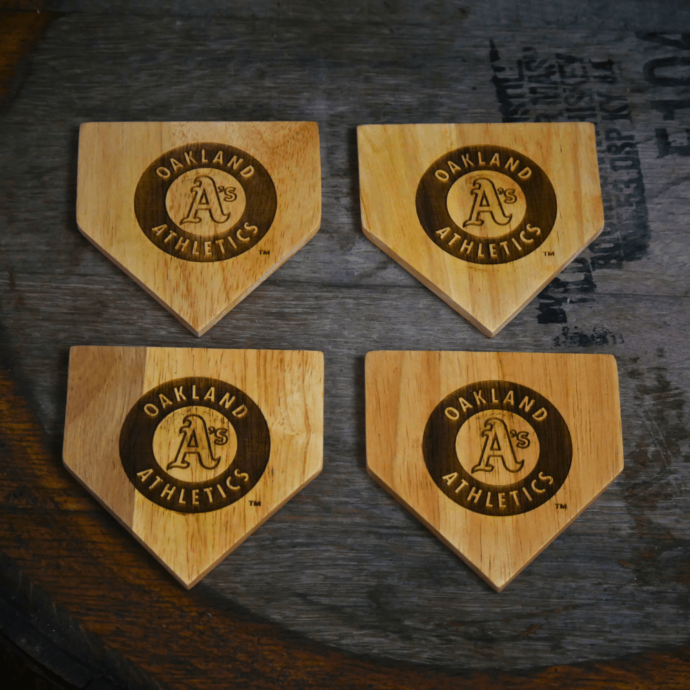 Dugout Mugs® Coasters Oakland Athletics Dugout Mug® Wood Coaster