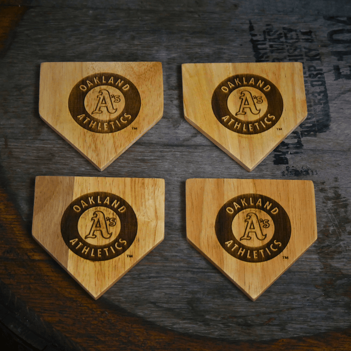 Dugout Mugs® Coasters Oakland Athletics Dugout Mug® Wood Coaster