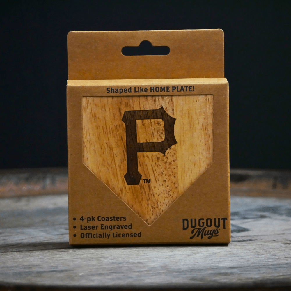 Dugout Mugs® Coasters Pittsburgh Pirates Dugout Mug® Wood Coaster