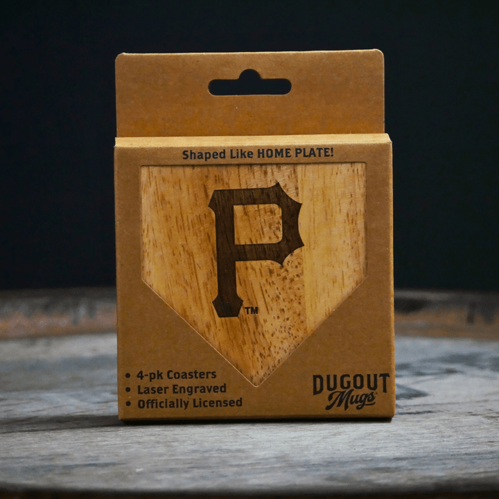 Dugout Mugs® Coasters Pittsburgh Pirates Dugout Mug® Wood Coaster