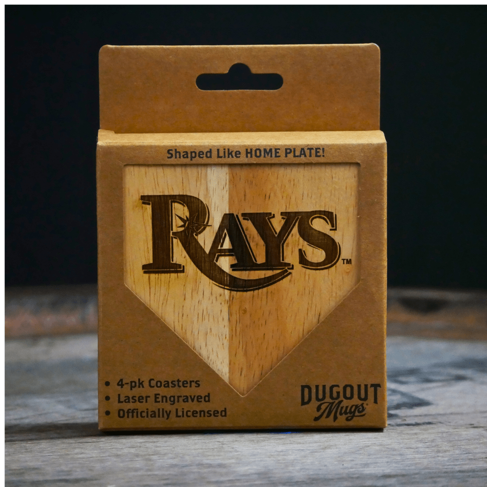 Dugout Mugs® Coasters Tampa Bay Rays Dugout Mug® Wood Coaster