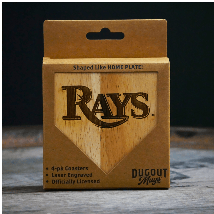 Dugout Mugs® Coasters Tampa Bay Rays Dugout Mug® Wood Coaster
