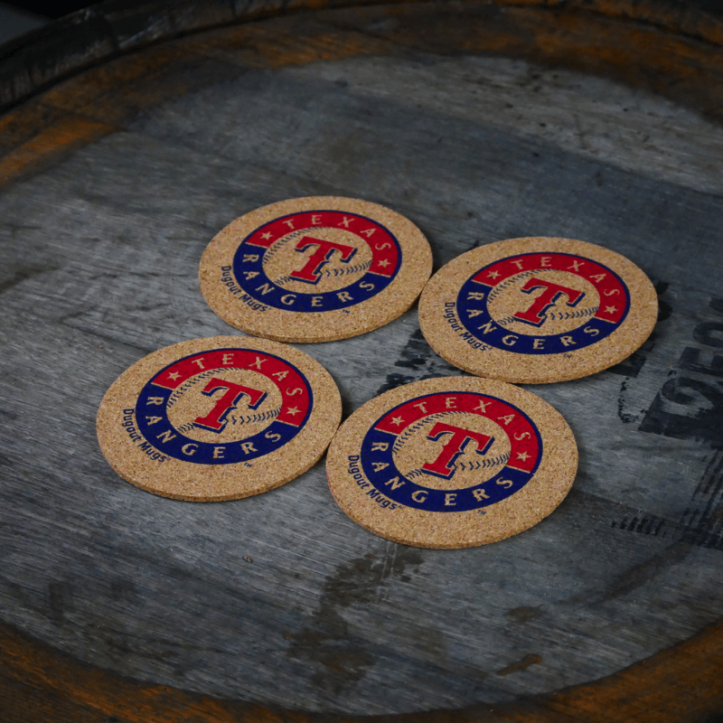 Dugout Mugs® Coasters Texas Rangers Dugout Mugs® Cork Coasters