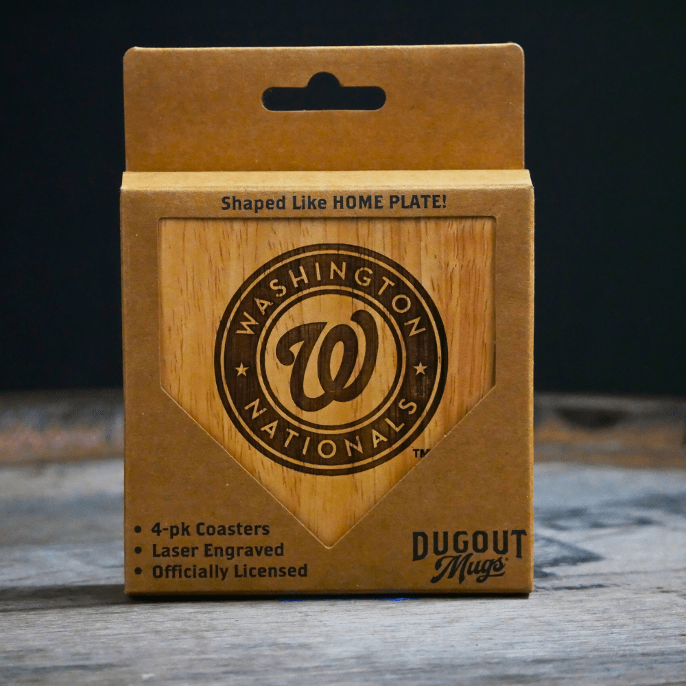 Dugout Mugs® Coasters Washington Nationals Dugout Mug® Wood Coaster