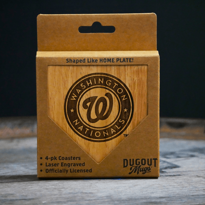 Dugout Mugs® Coasters Washington Nationals Dugout Mug® Wood Coaster