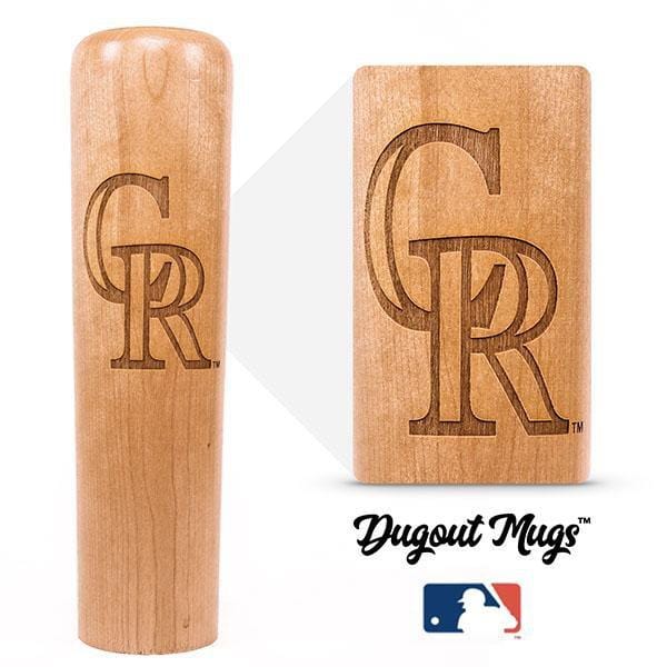 Dugout Mugs® MLB Teams - Dugout Mug Colorado Rockies "CR" Dugout Mug® - Baseball Bat Mug Collective
