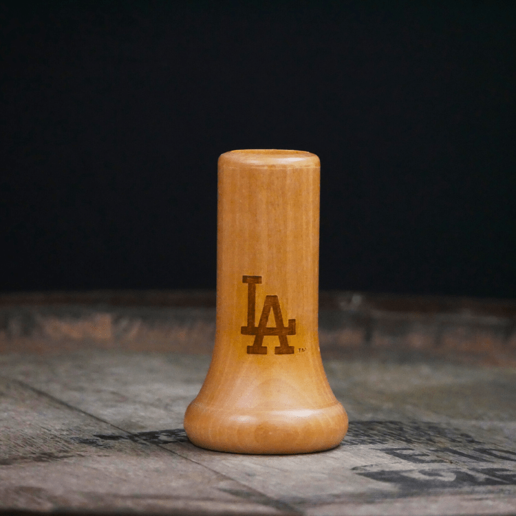 Dugout Mugs® MLB Teams - Knob Shot Glass Los Angeles Dodgers "LA" Knob Shot™ | Bat Handle Shot Glass