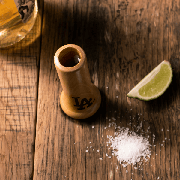 Dugout Mugs® MLB Teams - Knob Shot Glass Los Angeles Dodgers "LA" Knob Shot™ | Bat Handle Shot Glass