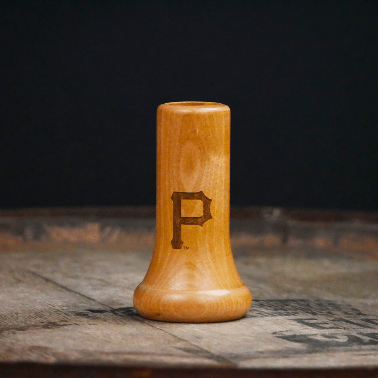 Dugout Mugs® MLB Teams - Knob Shot Glass Pittsburgh Pirates "P" Knob Shot™ | Bat Handle Shot Glass