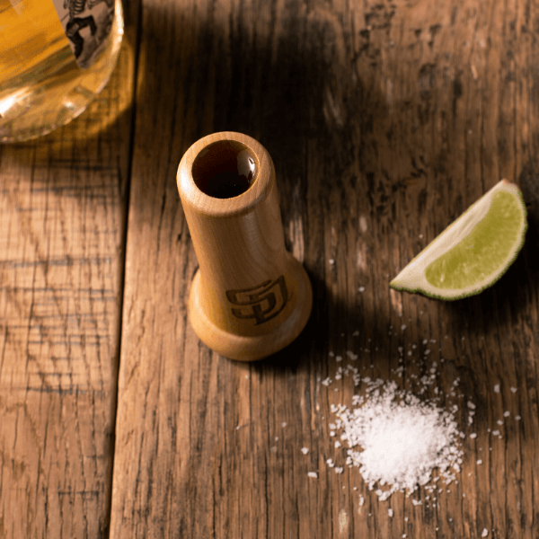 Dugout Mugs® MLB Teams - Knob Shot Glass San Diego Padres "SD" Knob Shot™ | Bat Handle Shot Glass